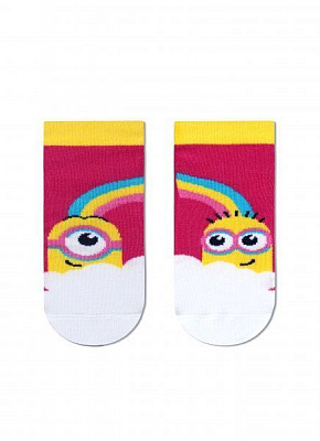 Носки детские Брестские 3095 Minions (укороченные) 275 р.11-12 фуксия 