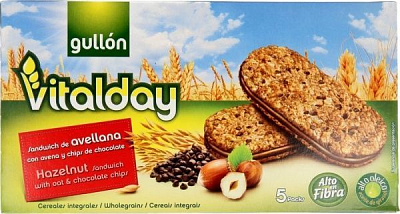 Печенье-сэндвич Gullon Vitalday с фундуком 350 г 