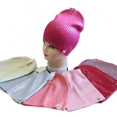 Шапка для девочек р.52-54 в ассортименте 2185 