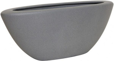 Горшок керамический Ориана-Запорожкерамика Ладья крошка овальный 9 л металлик 