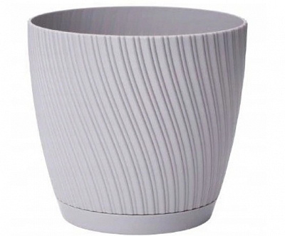 Горщик пластиковий Form Plastic Міка-13 круглий 1,14 л платина