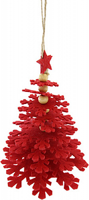 Набор новогоднего декора Звездочка 8,5 см разноцветный 1220281