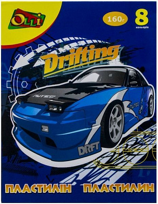 Пластилін Drifting 8 кольорів Olli