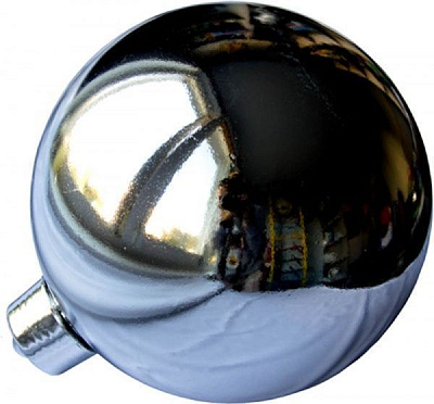 Куля пластикова Девілон d250 однотонна глянцева срібний