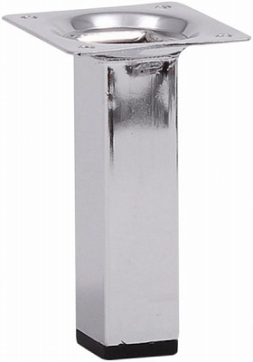 Мебельная ножка Larvij L61S10CH25 квадратна 25х25х100 мм хромована 