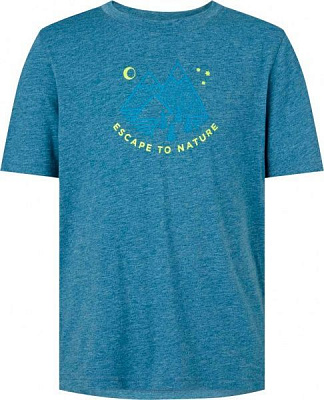 Футболка McKinley Camiseta de manga corta Zorma jrs 411434-904911 152 синій меланж