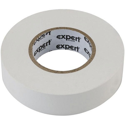Ізострічка Expert Power 0,18х19 мм 20 м біла ПВХ EPUT-0,18X19mmX20M-white