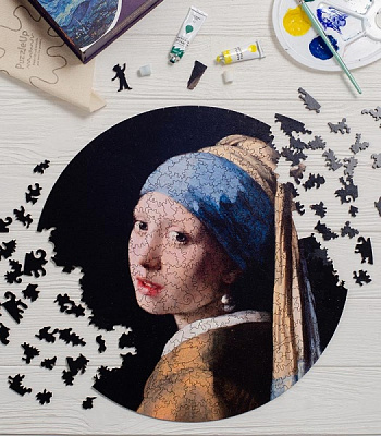 Пазл дерев'яний Дівчина з перловою сережкою PuzzleUp