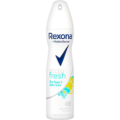 Антиперспірант для жінок Rexona аерозоль Блакитний мак та яблуко 150 мл