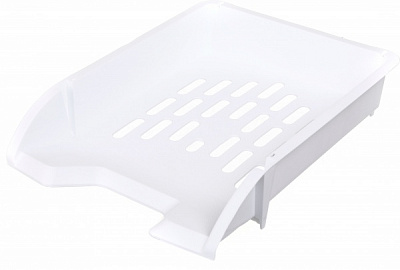 Лоток для бумаг горизонтальный ПП 34х25,2х5,7 см белый Арніка