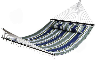 Гамак Indigo стеганный 140x200 см зелено-синий