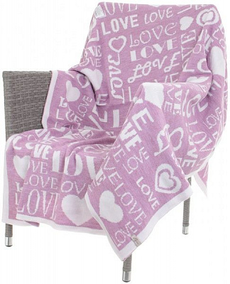 Плед Аrt Knit Big Love 130x170 см розовый 