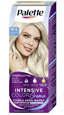 Краска для волос Palette Intensive Color Creme (Интенсивный цвет) 10-2 (A10) жемчужный блондин 110 мл