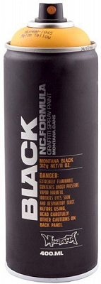 Краска аэрозольная Montana BLACK 1045 Желтая дыня мат 400 мл