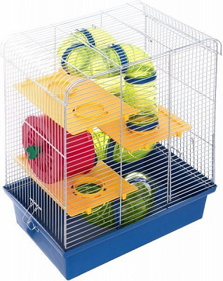 Клетка  Хомяк 3 Люкс цинк 33,5х23х43 см