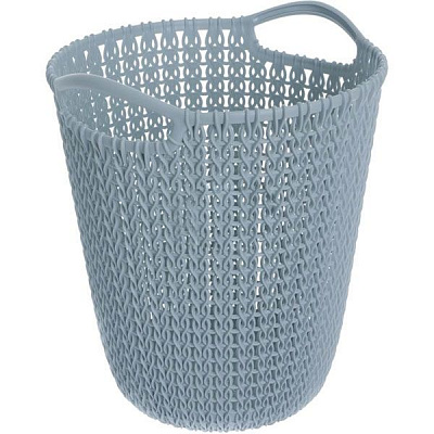 Корзина для бумаги Knit 230102 серый 7 л синий 230102