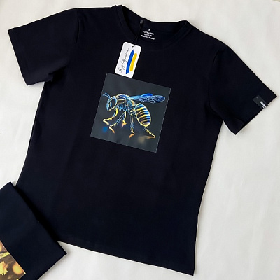 Футболка Бджола 000161 р.XL чорний