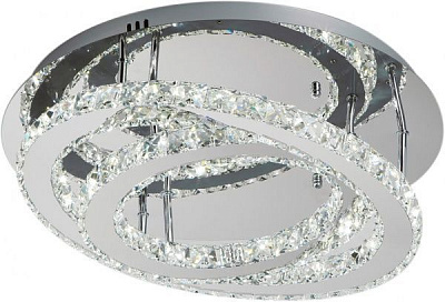 Люстра світлодіодна Strotskis Grasia пульт ДУ 24 Вт хром 90066/2