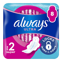Гігієнічні прокладки Always Ultra Super (Розмір 2) 8 шт.