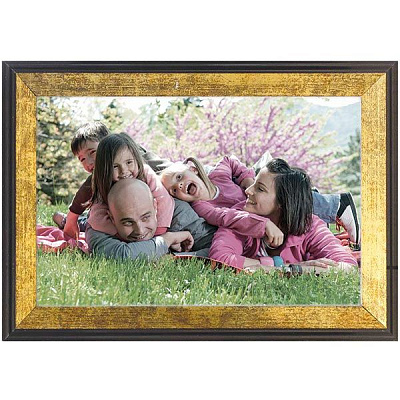 Фоторамка Foil 13x18 см коричнево-золота