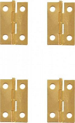 Петля декоративная золото 24х17 мм 4 шт. 