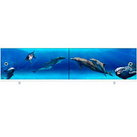 Панель для ванни МетаКам АРТ 148 ультра-легкий дельфін