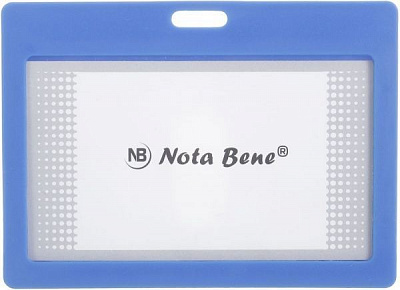 Бейдж 10.3x7.5x0.5 cм синій Nota Bene