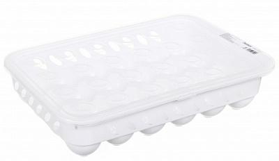 Лоток для яєць G-32 з кришкою 24 шт. Flamberg Smart Kitchen