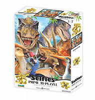 3D-пазл PRIME 3D 31036 Селфи Динозавры 50 деталей