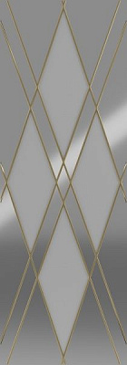 Витражное стекло Грейд Ромб 810х285 для фасада МДФ 920x396