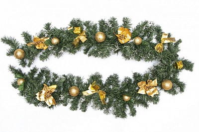 Гирлянда хвойная Девилон с декором 930 081 1,8 м 