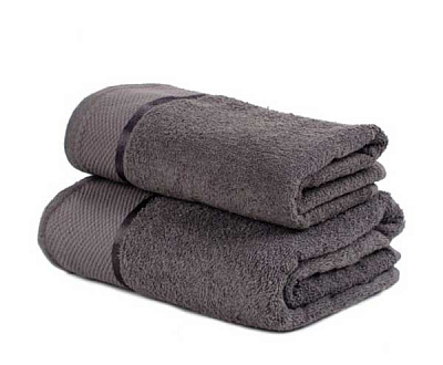 Рушник махровий DAINTY 70x140 см сірий La Nuit