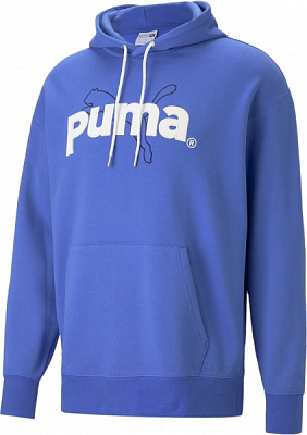 Джемпер Puma TEAM GRAPHIC HOODIE TR 53825992 р. M синий
