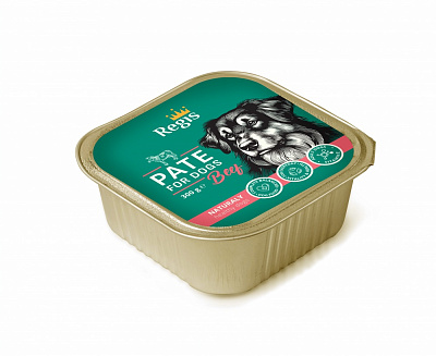 Паштет для собак усіх порід Regis з яловичиною 300 г