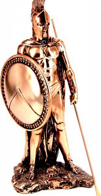 Статуэтка воина Спарты со спартанским щитом T1012 Classic Art