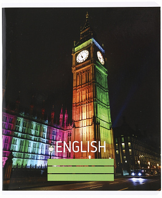 Тетрадь школьная Английский язык 48 листов в линейку Nota Bene