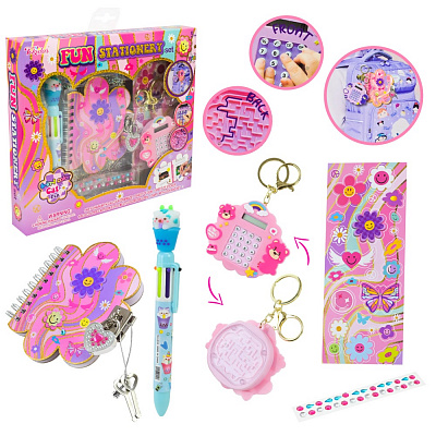 Набір аксесуарів Shantou чарівний записник, ручка, наліпки, калькулятор-брелок T125EF
