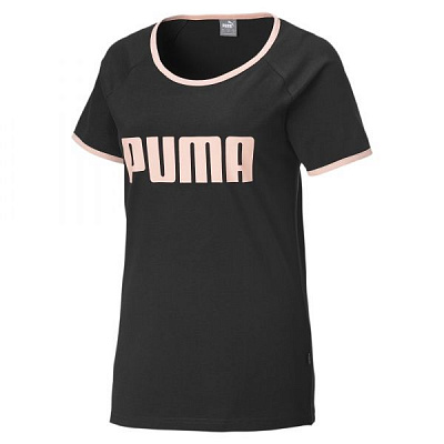 Футболка Puma Contrast Ringer Tee W 58405952 S черный