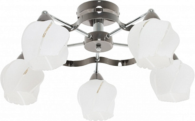 Люстра стельова Accento lighting PAOLA 5xE14 чорний хром ALHu-HKC31240A/5