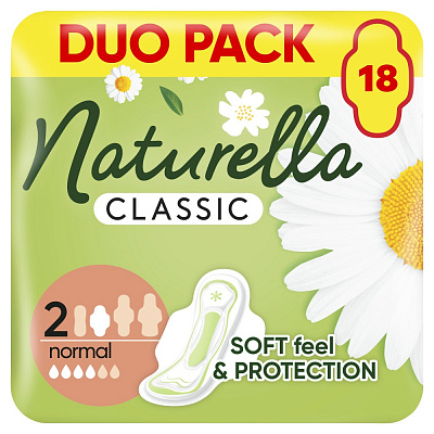 Прокладки гигиенические Naturella Classic Normal (Размер 2) 18 шт.