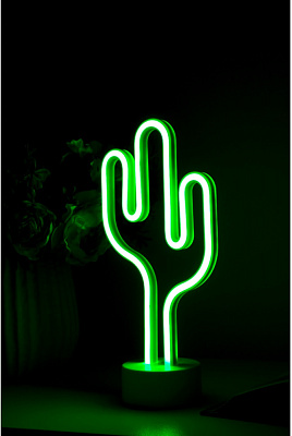 Настольная лампа Sensio Neon Кактус 1 Вт зеленый 9180-XRZ