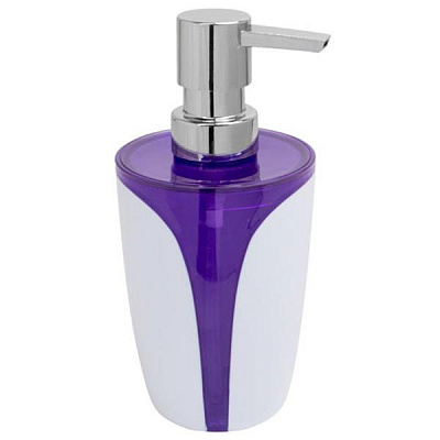 Дозатор для рідкого мила Trento Arte Violet біло-фіолетовий