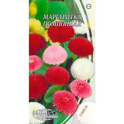 Семена Украины Маргаритка помпонная смесь 0.1 г