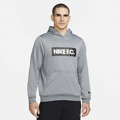 Джемпер Nike M NK DF FC LIBERO HOODIE DC9075-065 р. S серый