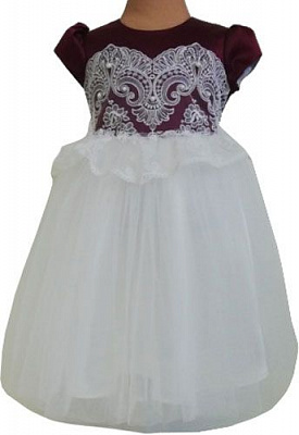 Сукня Sasha р.92 бордовиймолочний 4423/1