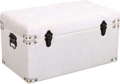 Сундук-пуф Art&Crafts Велюр 64х35х33 см айвори 