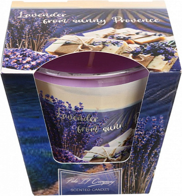 Свеча в стакане Pako-If Tindra лавандовое поле (3103) 