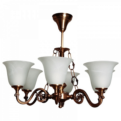 Люстра подвесная Фабрика Світла Эллада 5x60 Вт E27 патина бронза НСБ 01-6х60-161