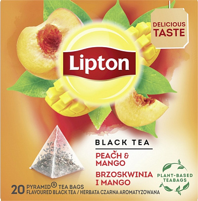 Чай черный Lipton peach mango 20 шт. 56 г 