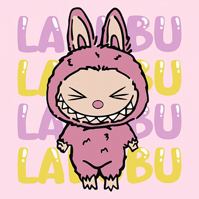 Картина по номерам Она - Лабубу ©art_selena_ua Ideyka